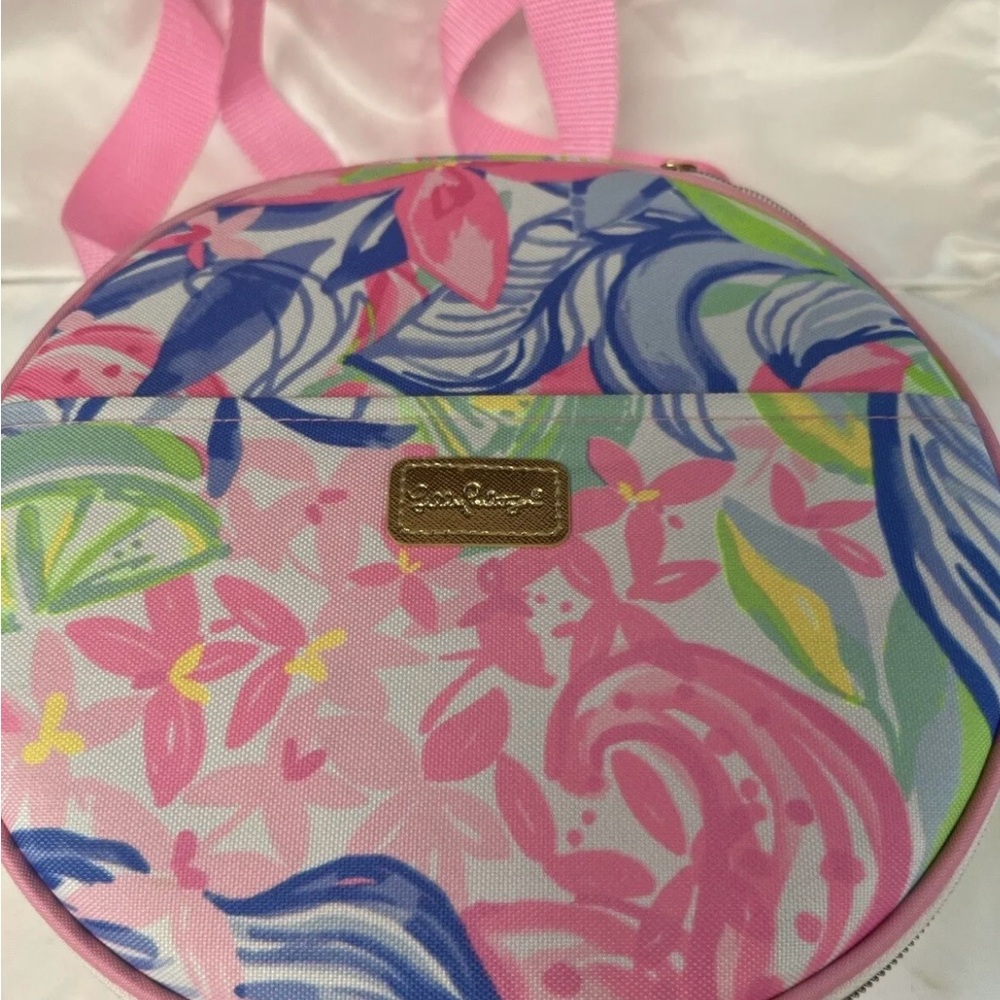 NWOT Lilly Pulitzer Picnic Basket Cooler with Accessories - Picture 8 of 11